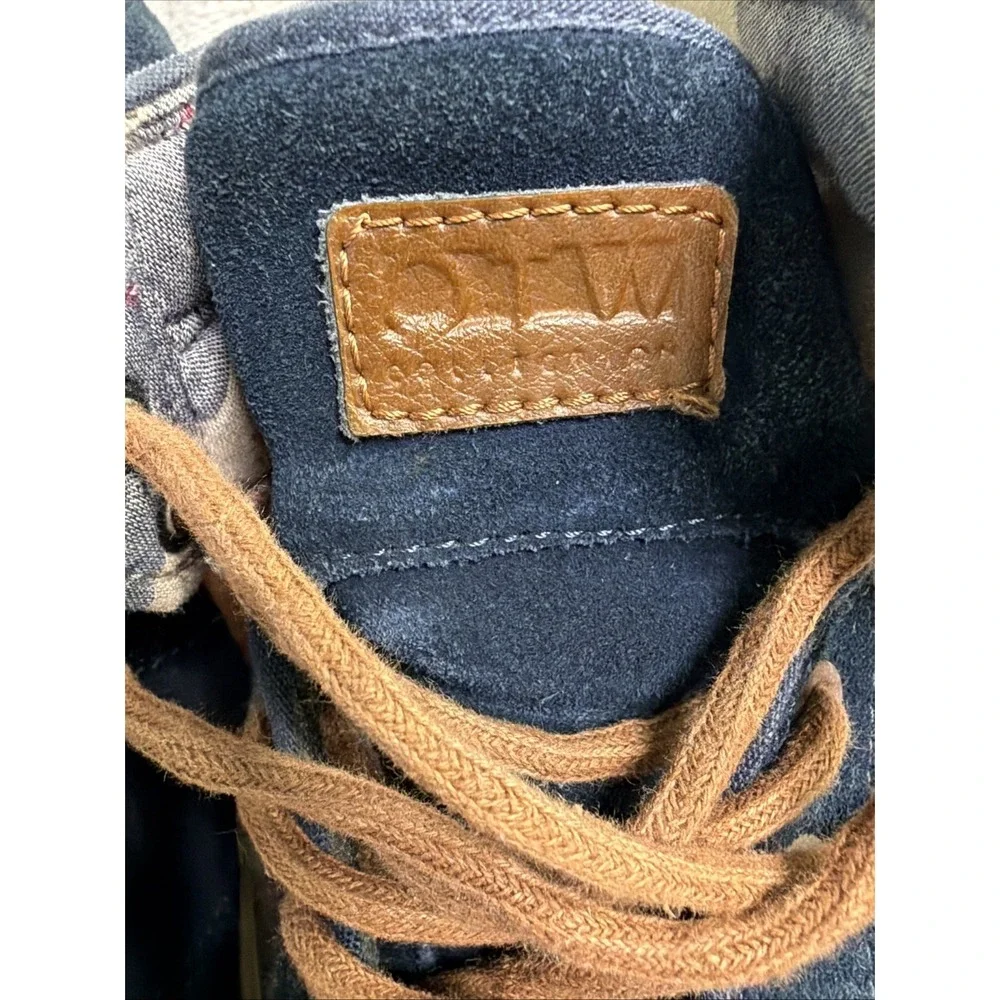 Vans Blue Suede High Top Skate Shoes OTW Collection Men's 11.5 Quilted Interior
